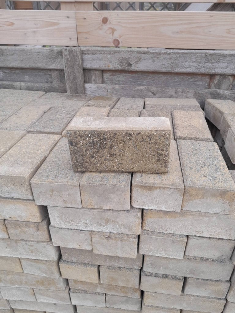 Beton klinkers, Tuin en Terras, Ophalen, Gebruikt, Klinkers, 10 m² of meer