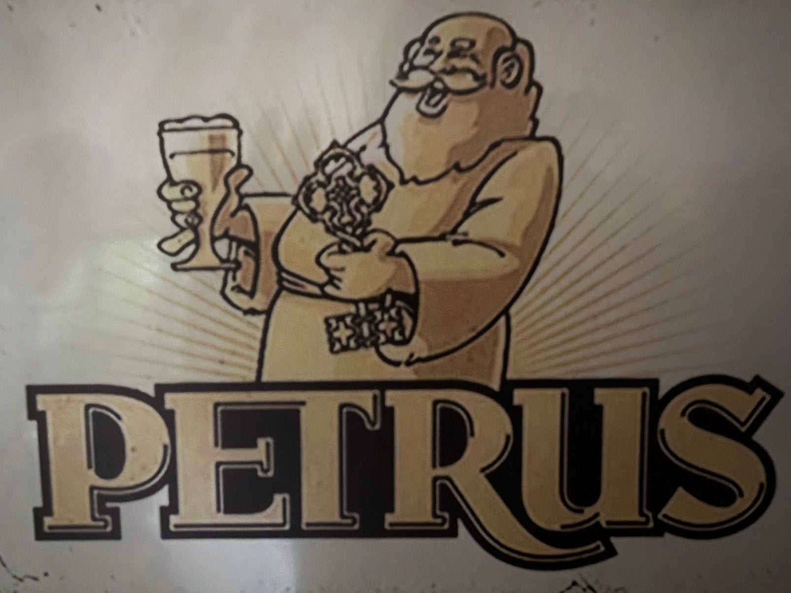 Panneau d'affichage en métal Petrus, Enlèvement ou Envoi, Comme neuf, Panneau publicitaire