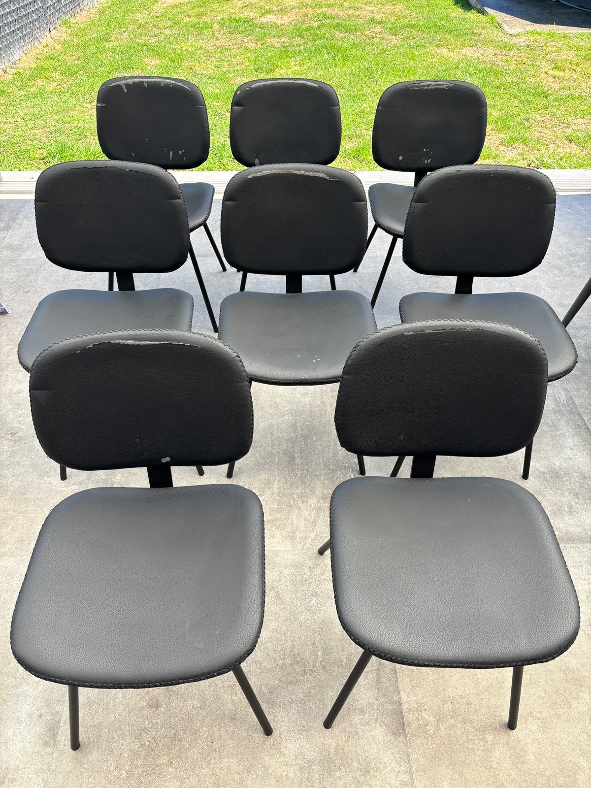 Chaise salle à manger, Maison & Meubles, Chaises, Enlèvement, Cuir, Noir, Cinq, Six Chaises ou plus