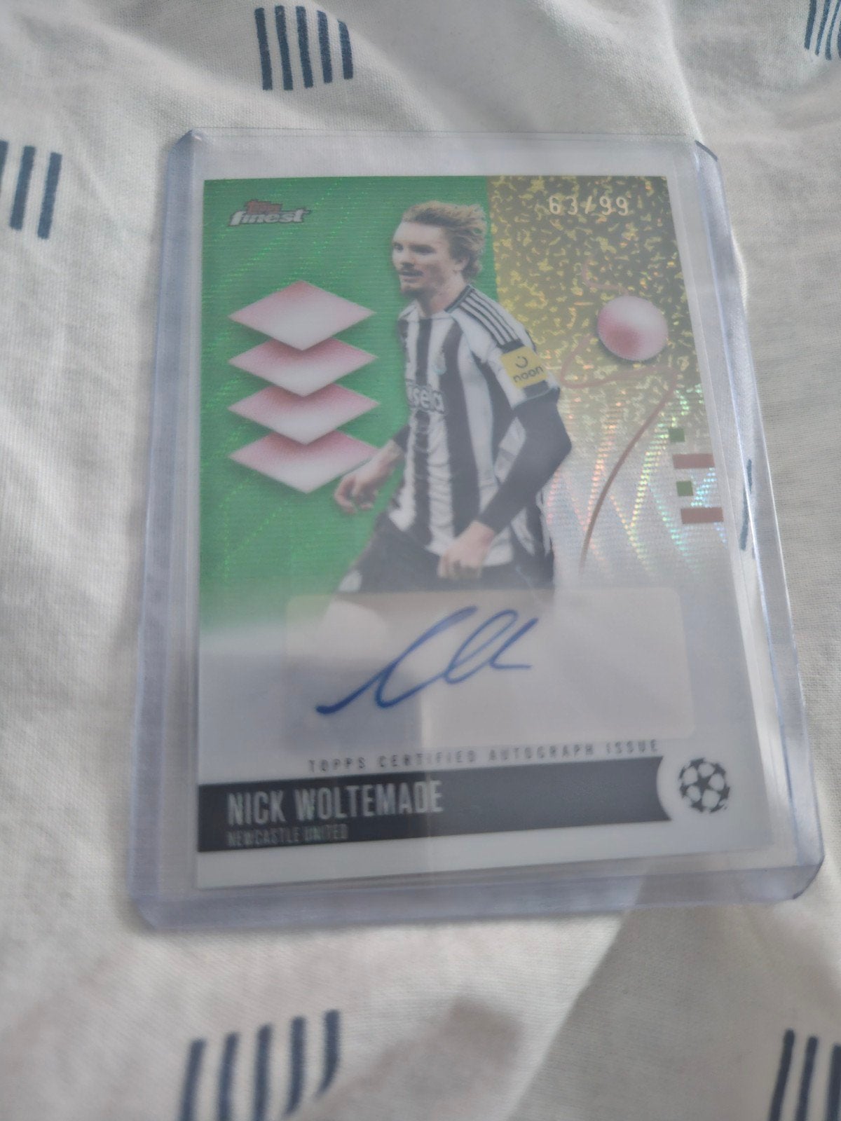 Topps nick woltemade handtekening, Hobby en Vrije tijd, Verzamelkaartspellen | Overige, Ophalen of Verzenden