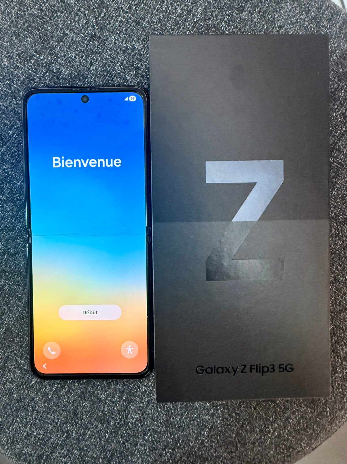 Samsung Z Flip 3 5G, 256GB, zwart, Télécoms, Enlèvement, Comme neuf, Noir