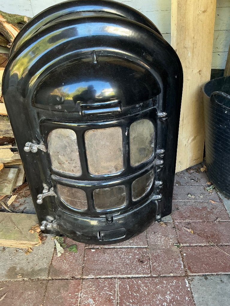 Vrijstaande kolenkachel ook voor hout, Huis en Inrichting, Ophalen, Gebruikt, Overige brandstoffen, Vrijstaand