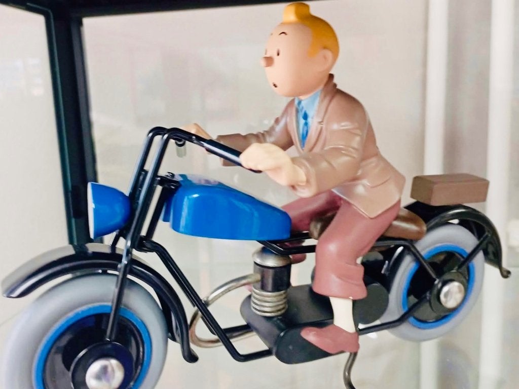 Tintin moulinsart moto, Collections, Personnages de BD, Enlèvement ou Envoi, Tintin, Comme neuf