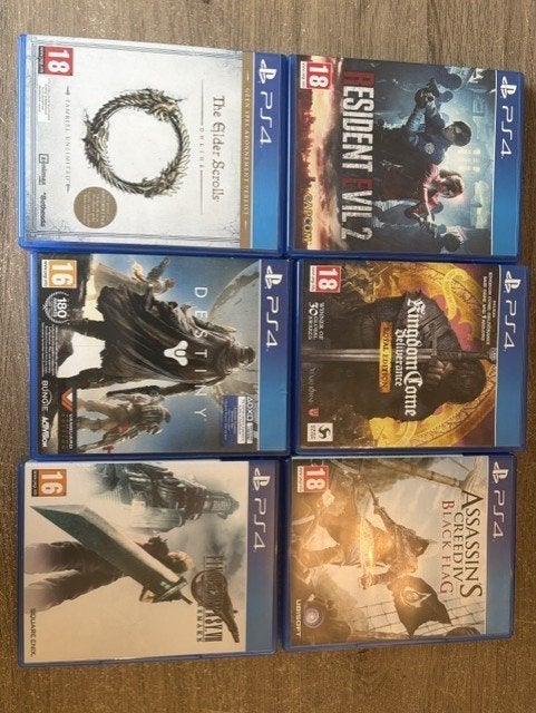 PS4 games mix (Pakket 5 van 6), Enlèvement, Comme neuf, Online