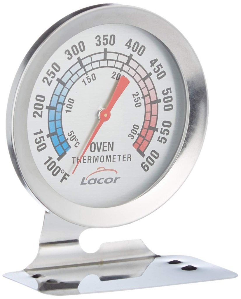 Nieuw | Analoge oventhermometer met voet, 50-300C, Overige typen, Draadloos, Nieuw, Metaal