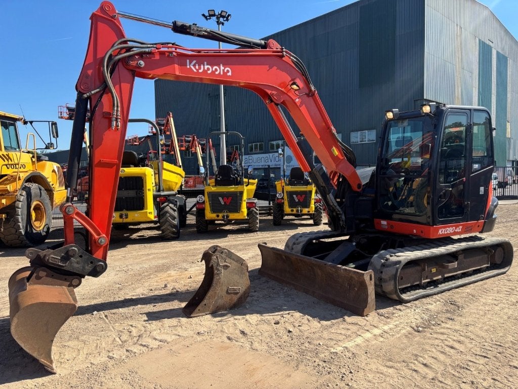 Minipelle Kubota KX080-4, Enlèvement, Excavatrice