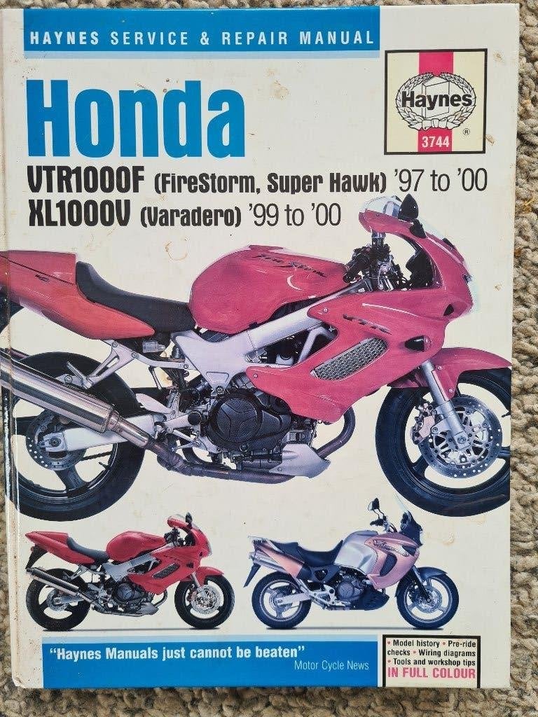 werkplaatshandboek haynes honda vtr1000f XLV 1000F Varadero, Motoren, Verzenden, Gebruikt