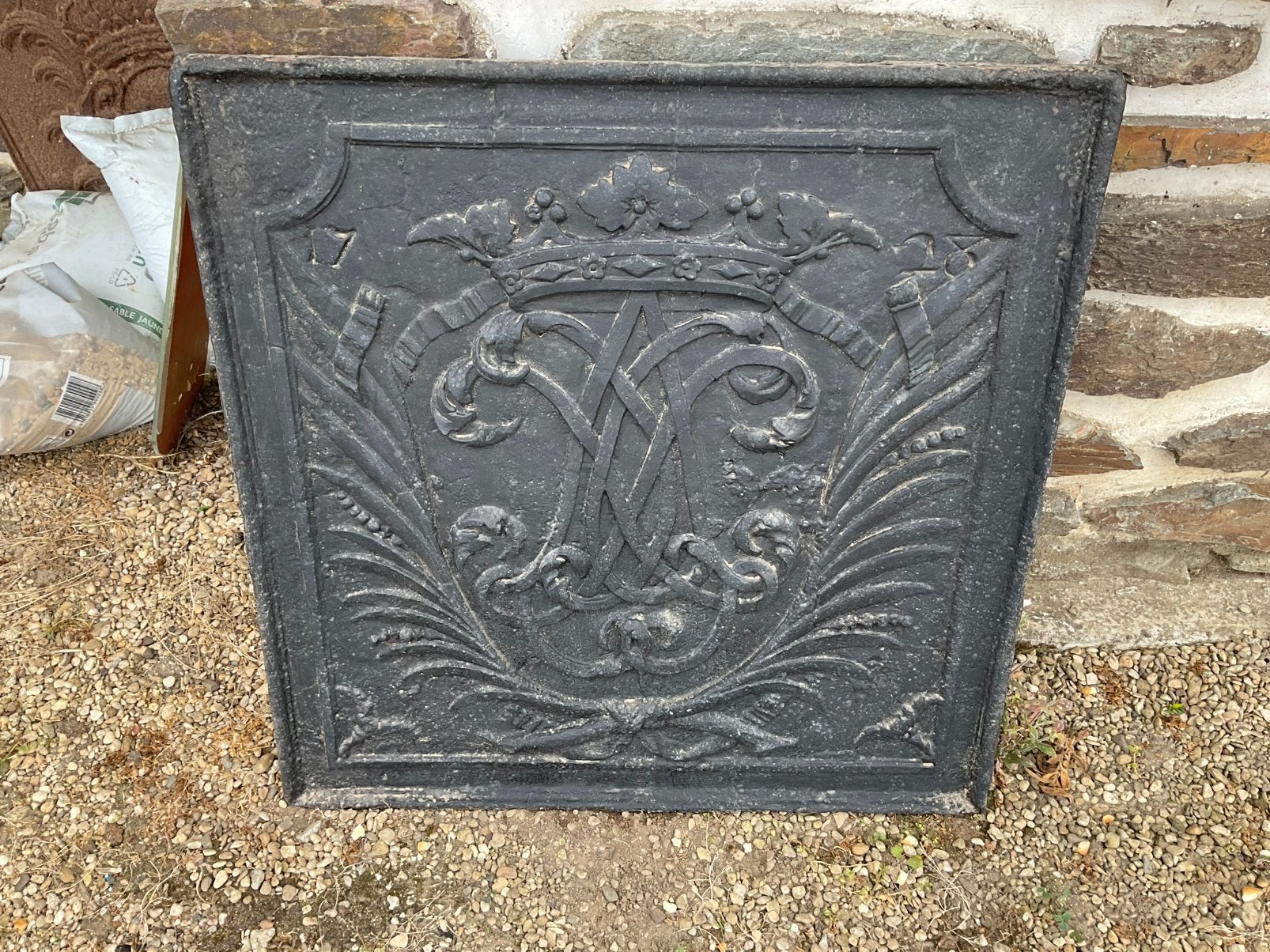 Grande plaque de cheminée, Maison & Meubles, Cheminées, Utilisé, Cheminée au bois, Enlèvement