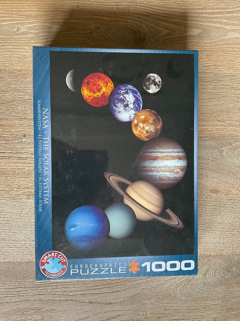 Legpuzzel Eurographics The solar system, 1000 stukjes, Ophalen of Verzenden, 500 t/m 1500 stukjes, Nieuw, Legpuzzel