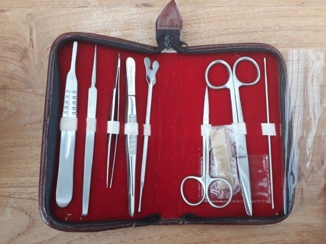 dissectieset in etui, Diversen, Ophalen, Zo goed als nieuw