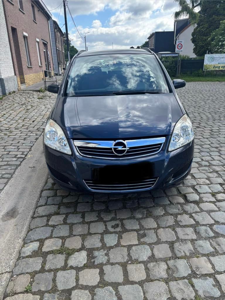 Opel zafira 1.6 essence et LPG 109000km 2008 7places airco, Autos, Opel, Achat, 7 places, Boîte manuelle, Noir