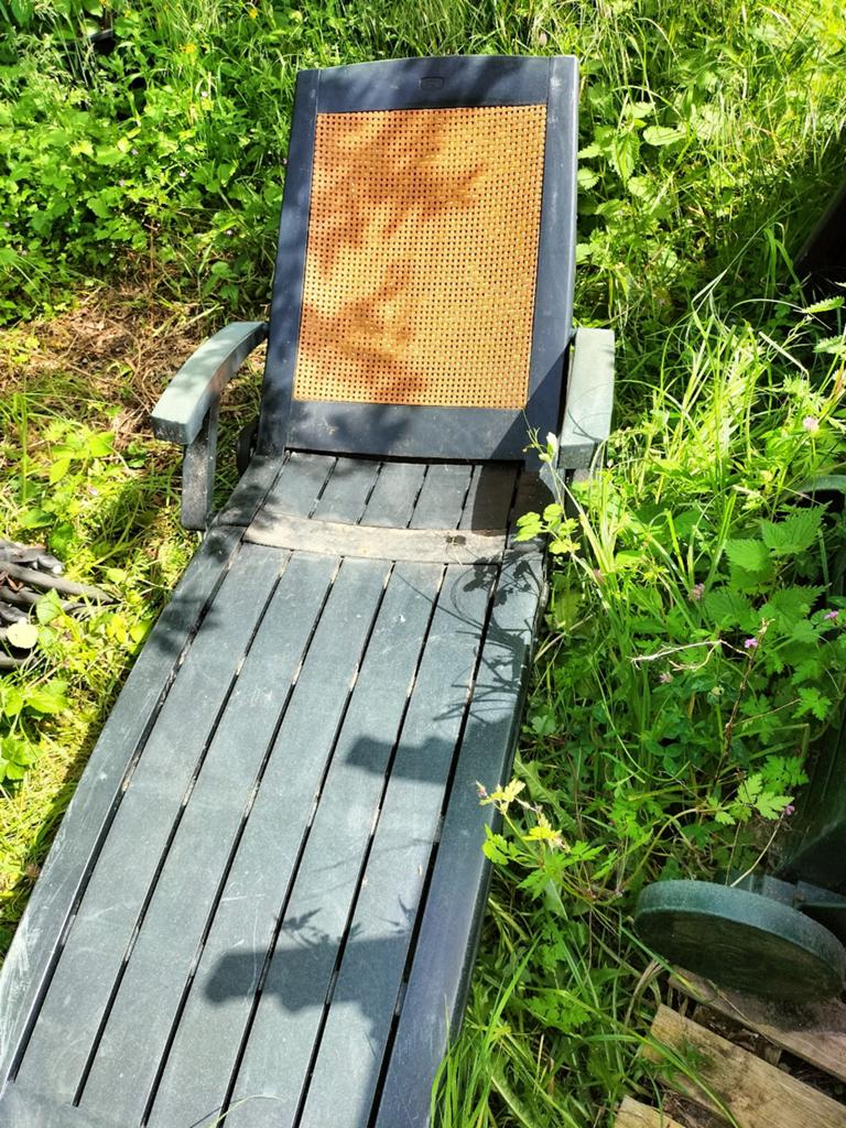 2 zonnen ligbedden jardin (gratis 1 kussen), Ophalen, Kunststof