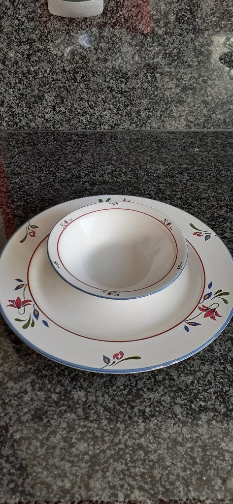 Eetservies, Huis en Inrichting, Ophalen, Zo goed als nieuw, Vintage, Compleet servies