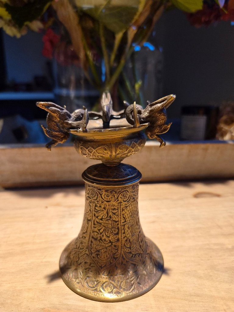 Bronze kandelaar, Antiek en Kunst, Ophalen of Verzenden, Brons