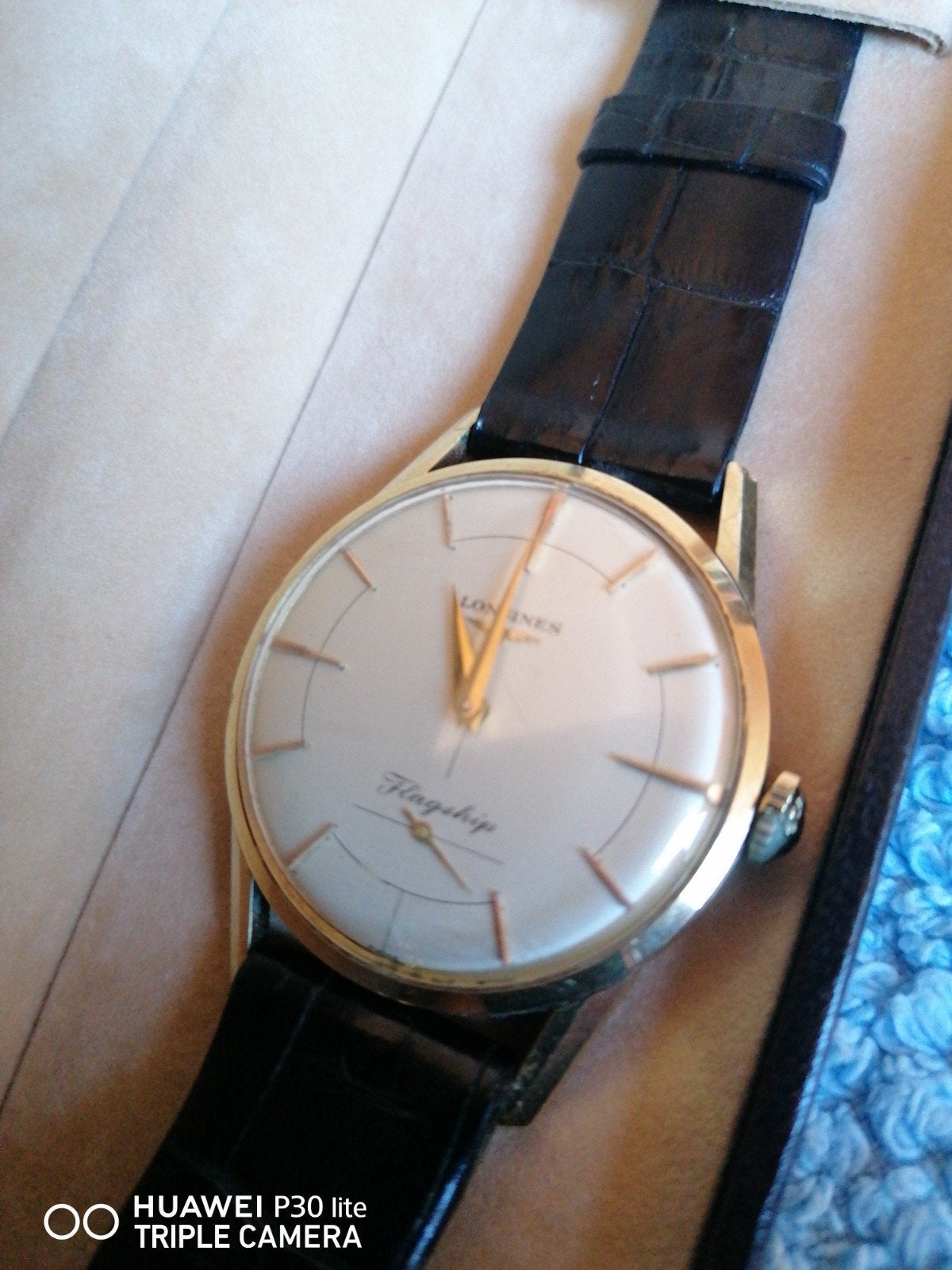 Longines Flagship, Bijoux, Sacs & Beauté, Montre-bracelet, Enlèvement ou Envoi, Or, 1960 ou plus tard
