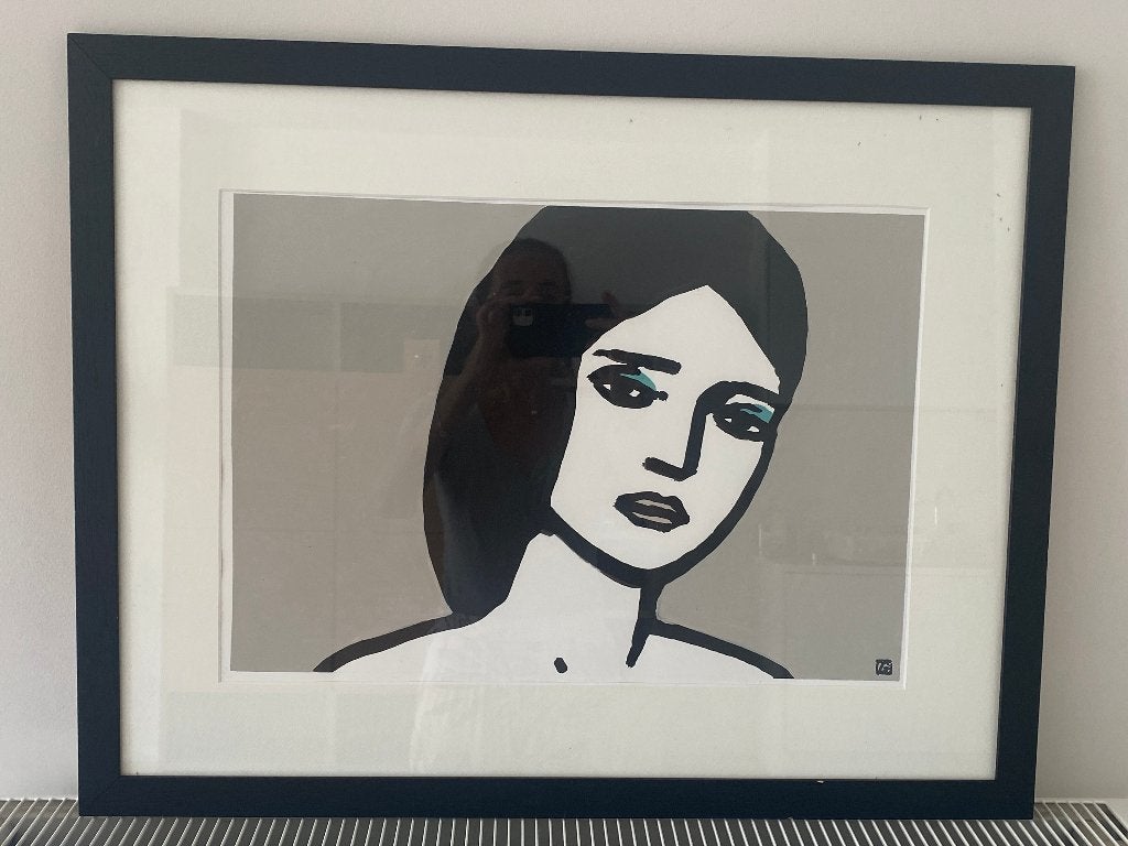 schilderij, Ophalen, Klassiek, Achter glas, Portret of Personen