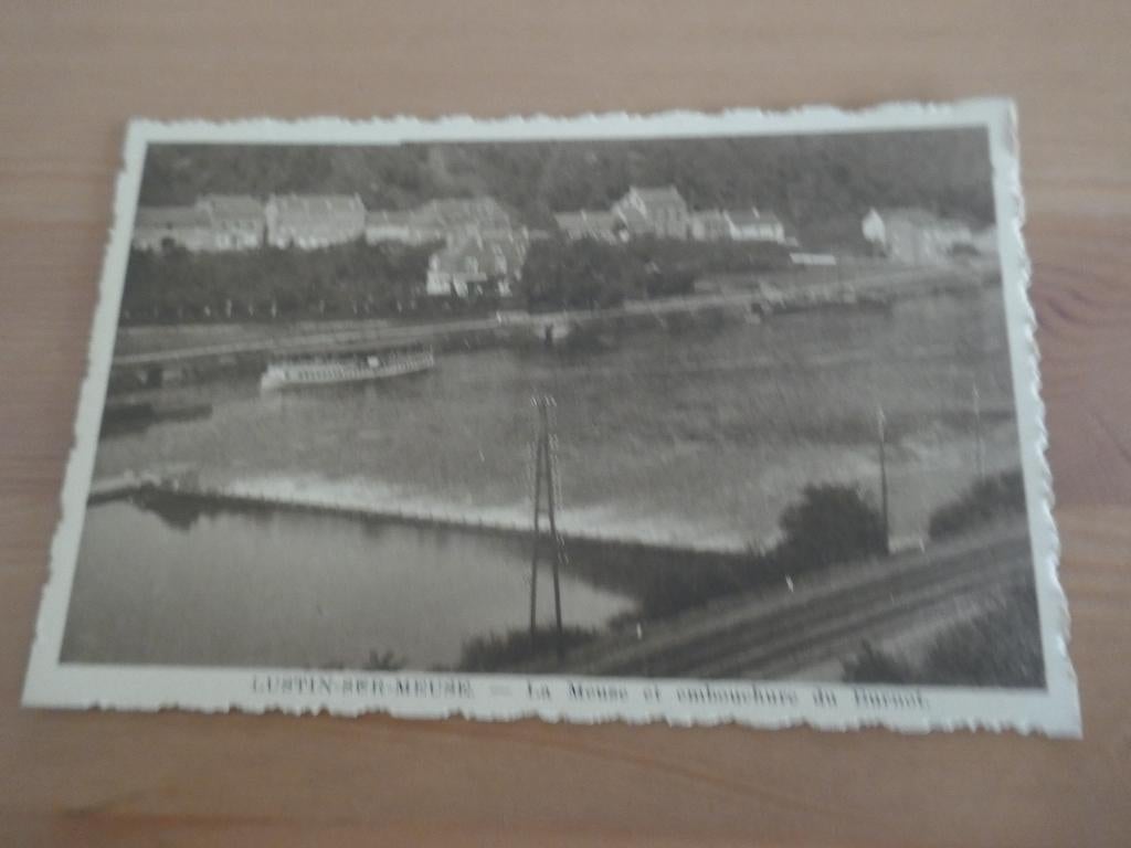 lustin s/meuse la meuse et embouchure du burnot, Envoi, Non affranchie, Namur