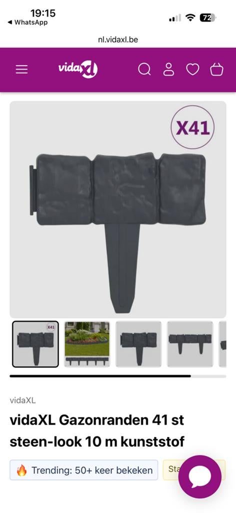 Gazonranden, Tuin en Terras, Parasols, Ophalen, Nieuw, Overige typen