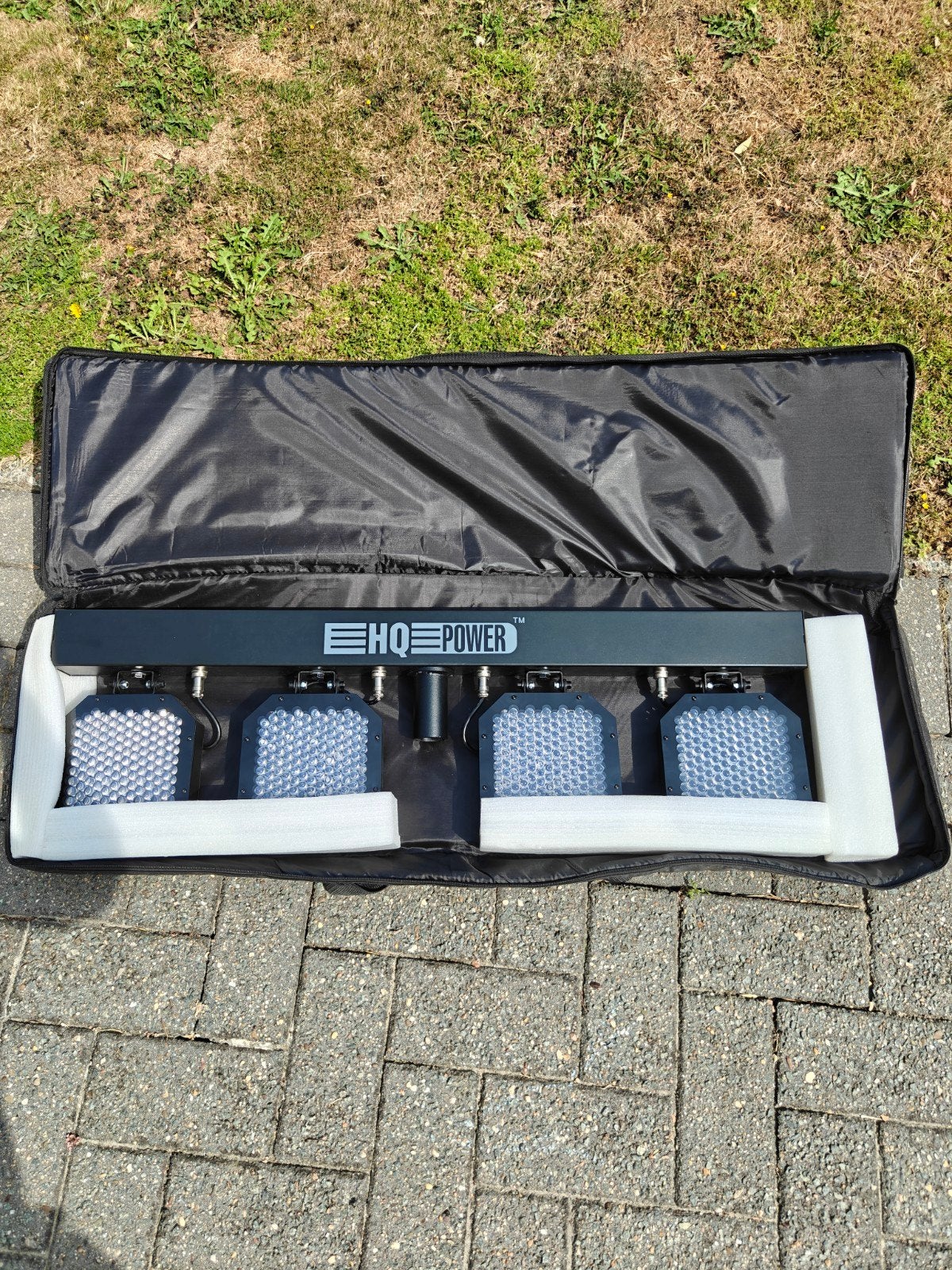HQ Power LED Parbar – 4-kops lichtset (incl. tas en statief), Ophalen, Zo goed als nieuw, Licht, Geluidgestuurd