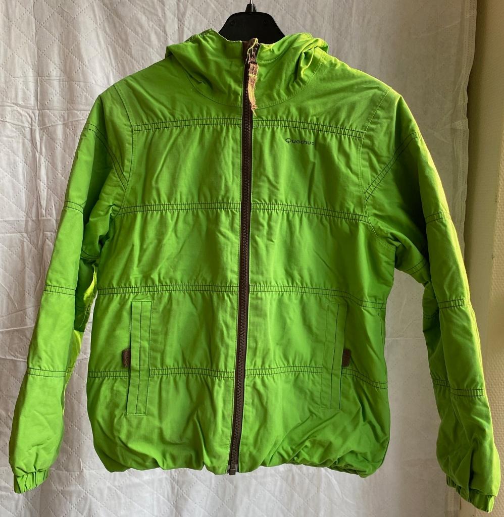 Quechua ski jas groen  - 8 jaar / maat 128, Gebruikt, Ophalen of Verzenden, Quechua, Decathlon, Jongen
