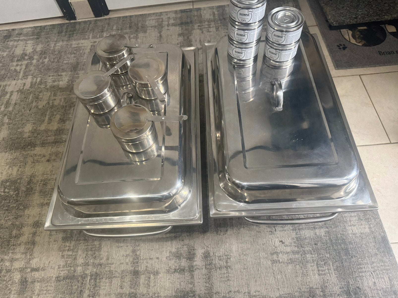 au bain-Marie 2x compleet., Maison & Meubles, Enlèvement, Comme neuf
