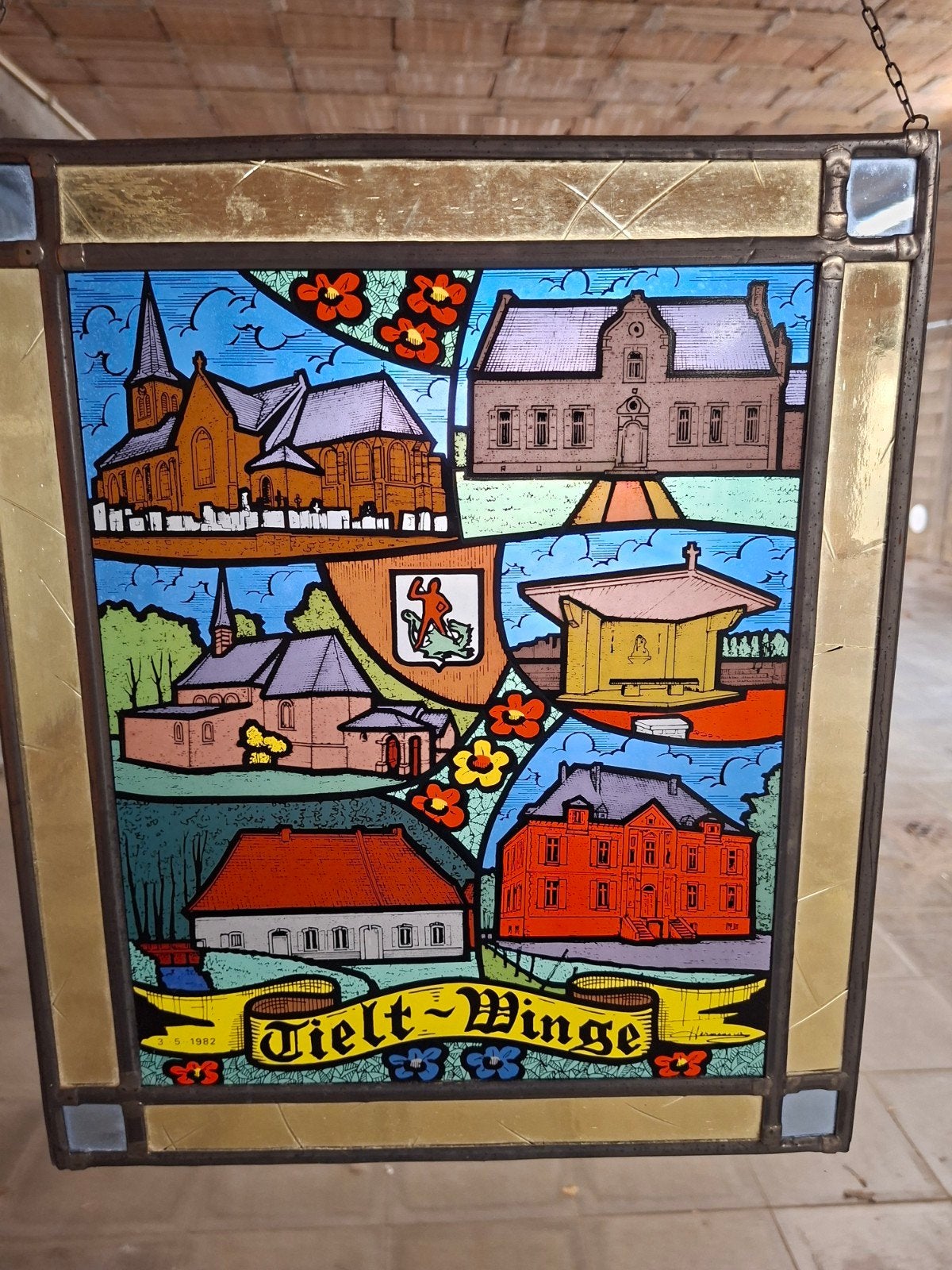 Uniek Glas-in-Loodraam "Tielt-Winge" (1982), Ophalen