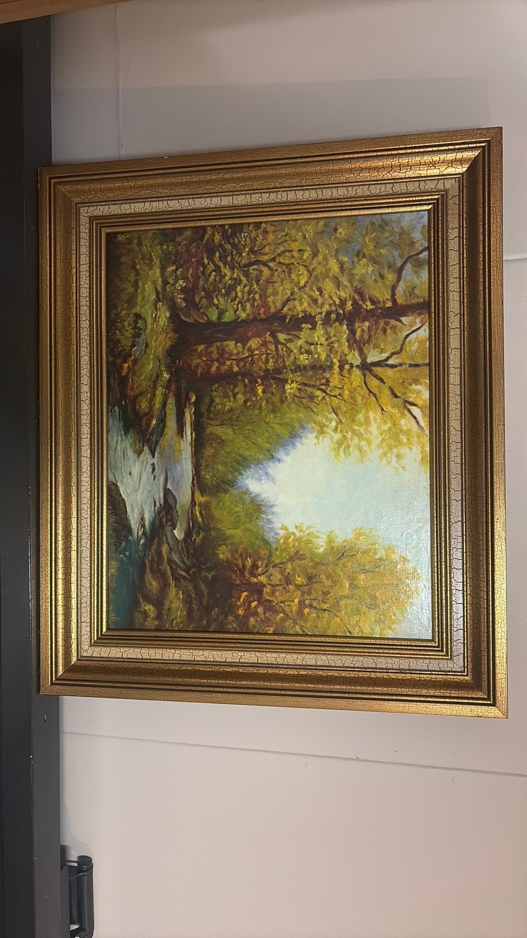Schilderij herfstlandschap “Vital van Praet”, Antiek en Kunst, Ophalen