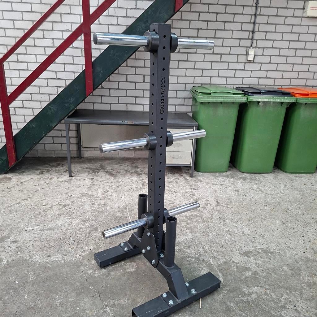 Crossmaxx Olympische Gewichten en Barbells Opberg Rack, Ophalen
