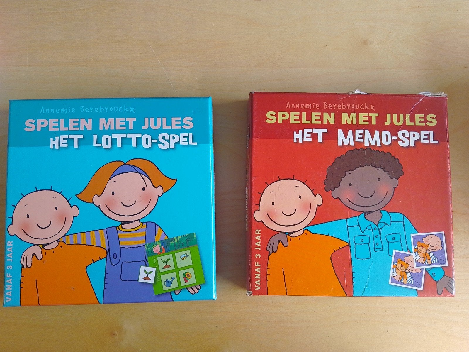 twee spelletjes spelen met Jules memo en lotto, Enlèvement ou Envoi