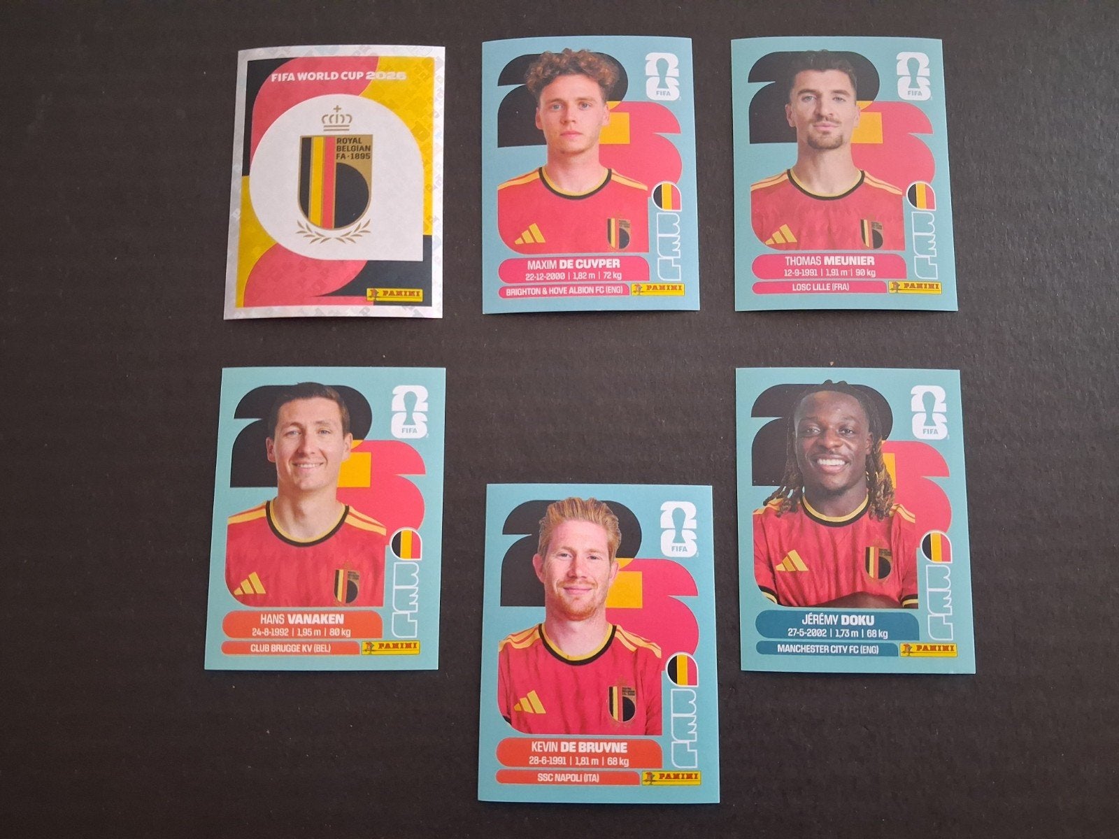 Nouveaux autocollants Panini pour la Coupe du Monde de la FI, Envoi, Neuf, Plusieurs autocollants