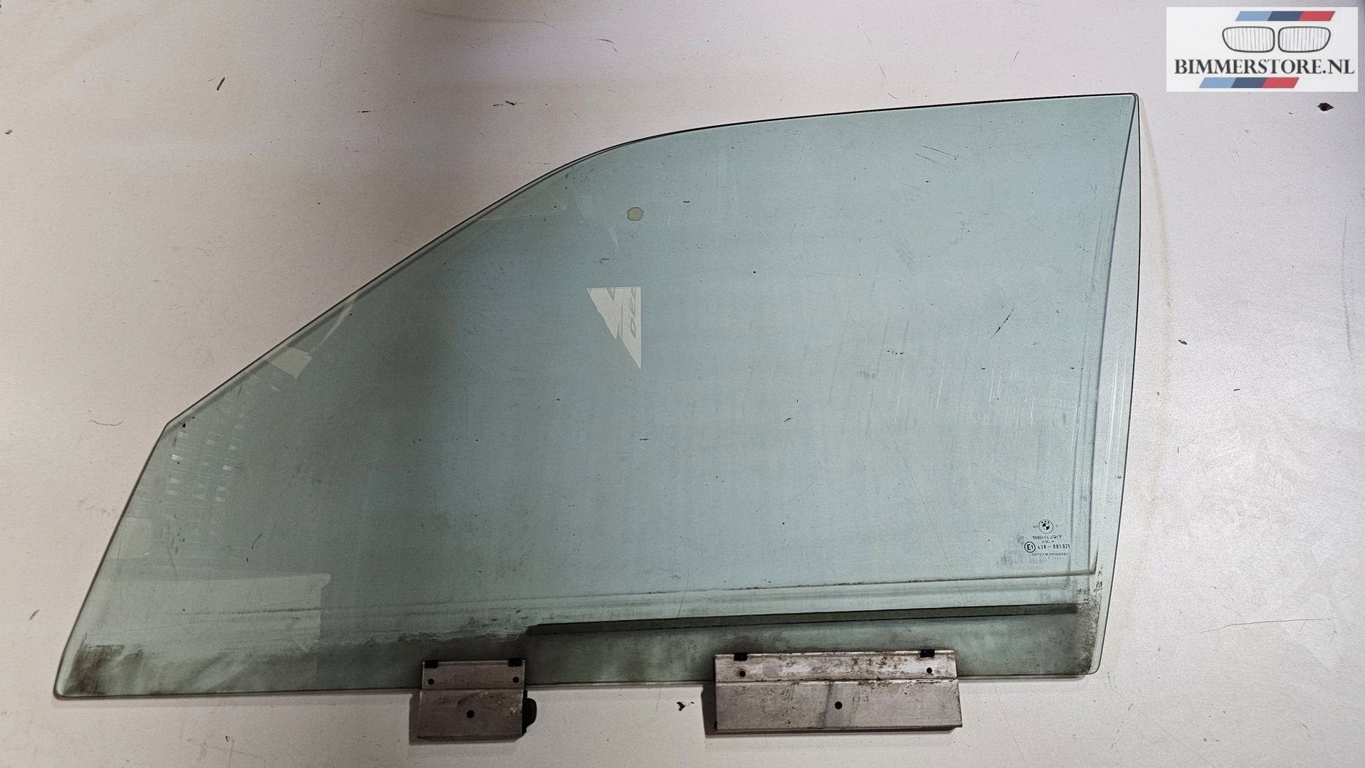 Zijruit raam groen linksvoor BMW E34 Sedan Touring 513219440, Auto-onderdelen, Gebruikt, -, Deur, -
