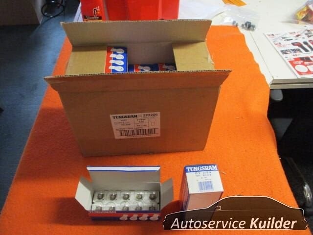 Doos met 200 stuks P21/5W lampen Tungsram nieuw in de doos., Neuf, -, -, -