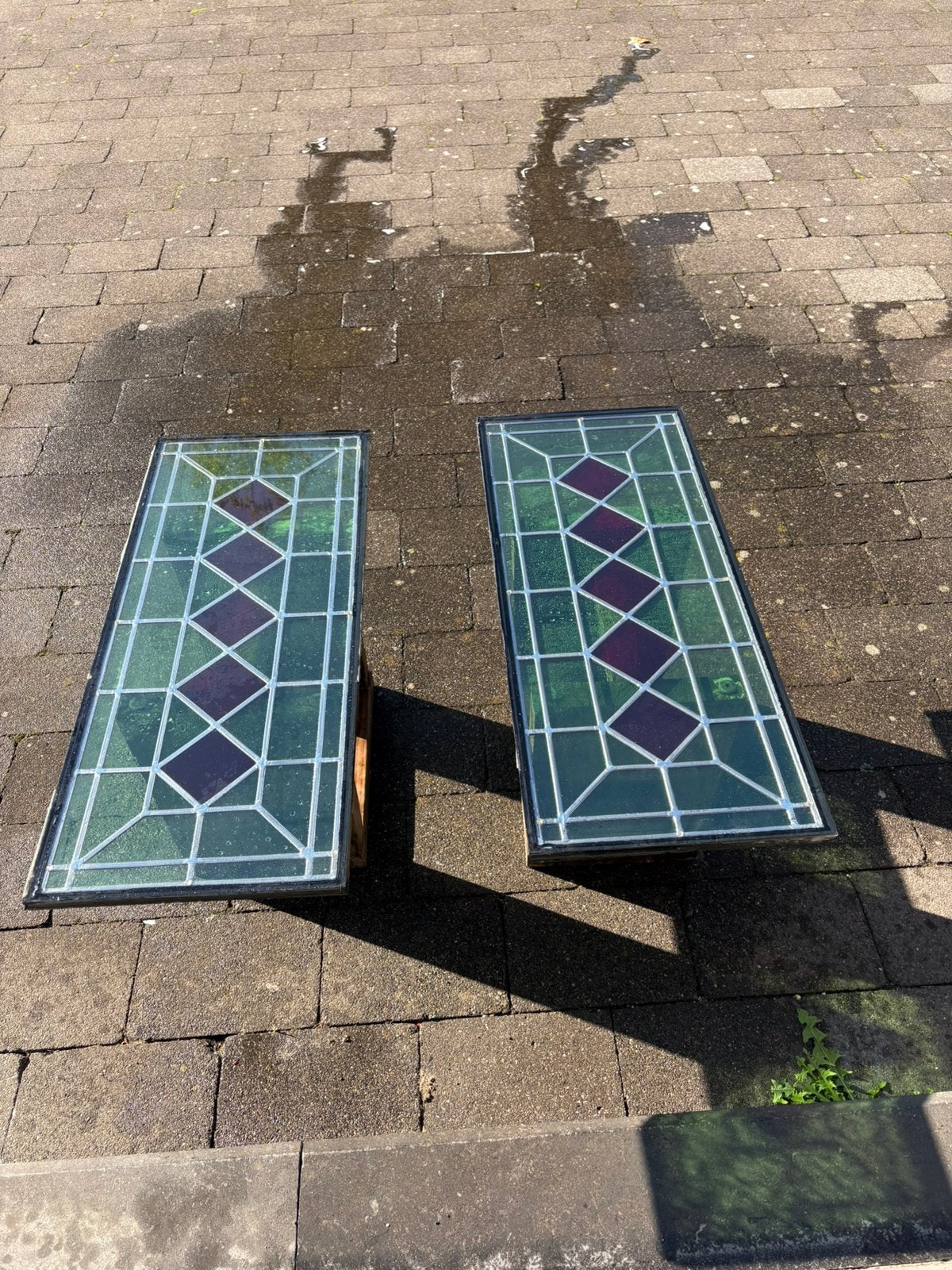 Glas in lood, Ophalen