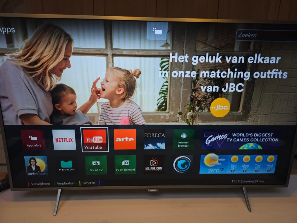 Philips ambilight 55 inch smart tv 4k, Audio, Tv en Foto, Ophalen, Philips, LED, Zo goed als nieuw