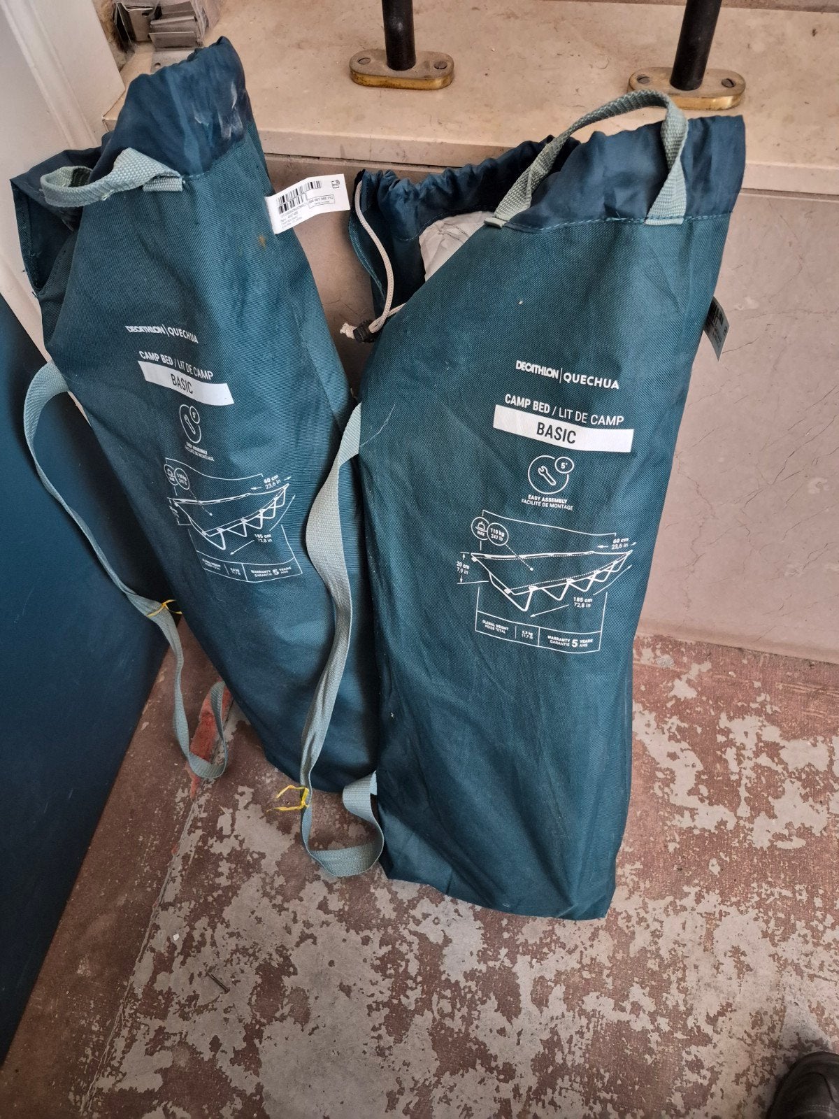Veldbed quechua basic, Enlèvement