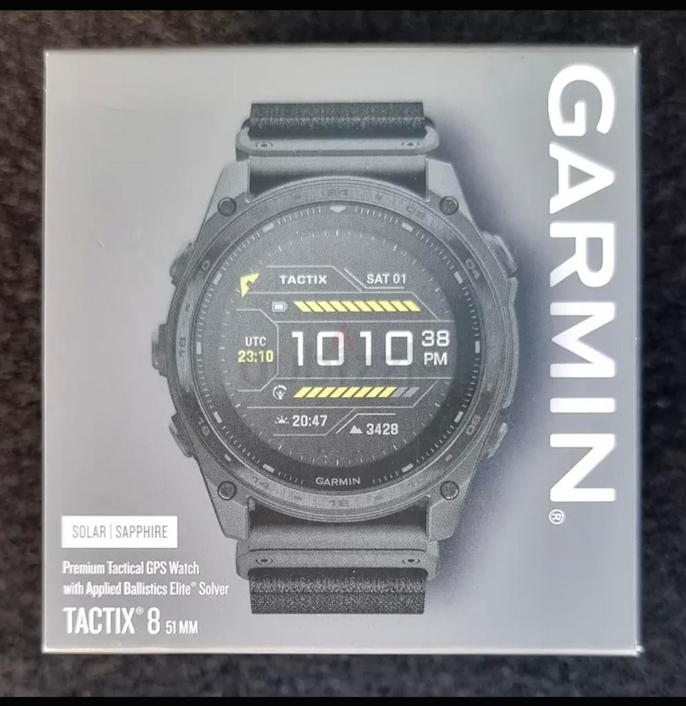 Garmin Tactix 8 Solar NIEUW!, Handtassen en Accessoires, Sporthorloges, Ophalen of Verzenden, Nieuw