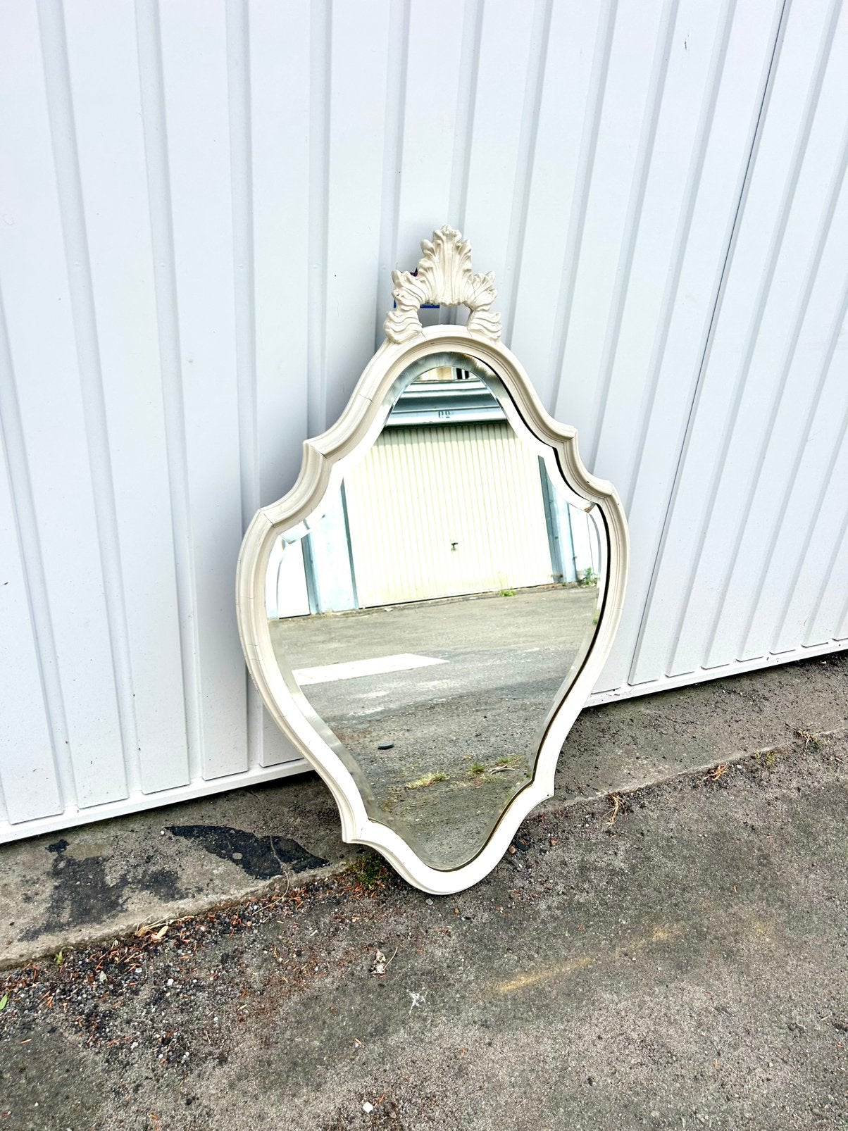Miroir baroque biseauté vintage 85 x 50 cm, Antiquités & Art, Enlèvement