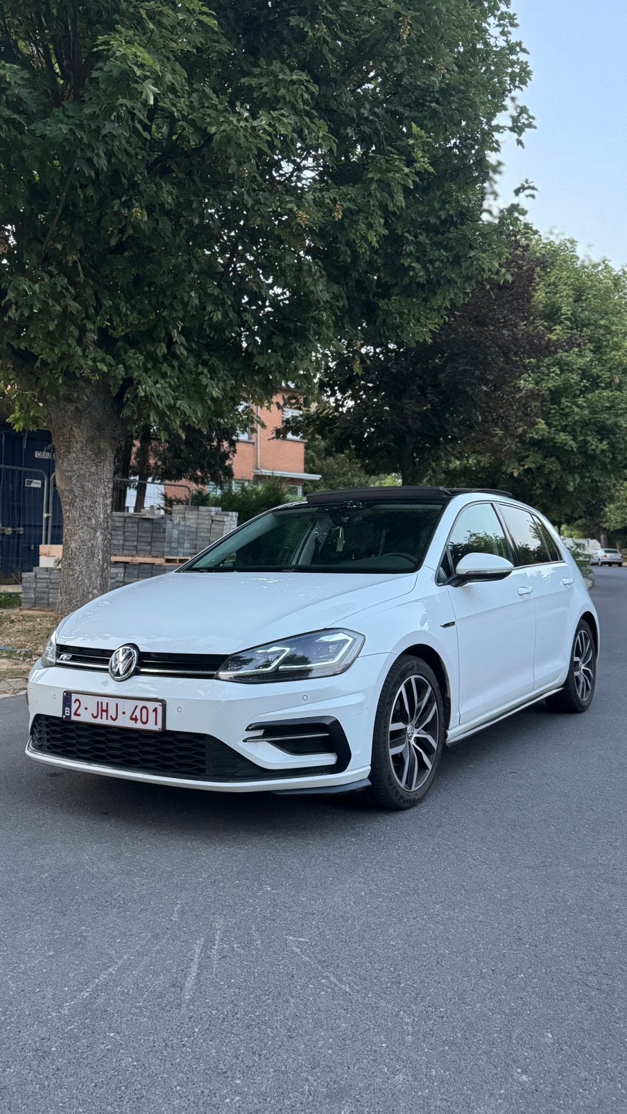VW GOLF 7.5 R-LINE 2017, Auto's, Alcantara, Wit, 92 kW, 5 zetels