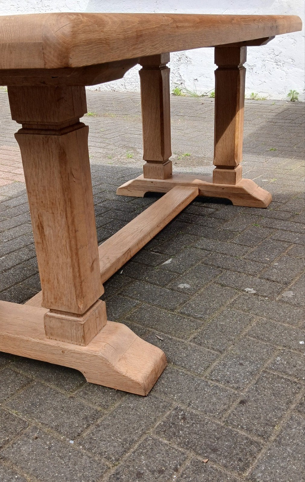 Oude eiken kloostertafel , eettafel, Ophalen