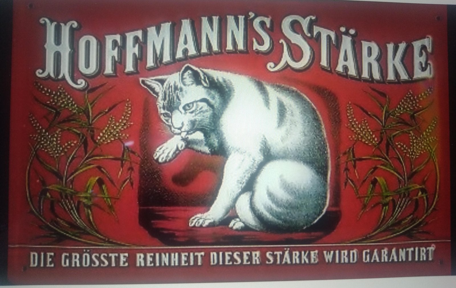 Originele HOFFMANN’S Emaillerie Von Hamel., Collections, Marques & Objets publicitaires, Enlèvement ou Envoi, Utilisé, Panneau publicitaire