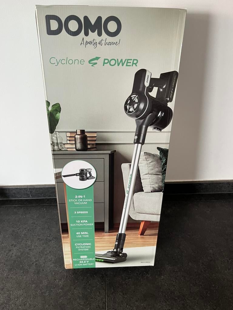 Aspirateur balai 2 en 1 DOMO sans fil. Neuf et emballé, Enlèvement ou Envoi, Neuf, Aspirateur