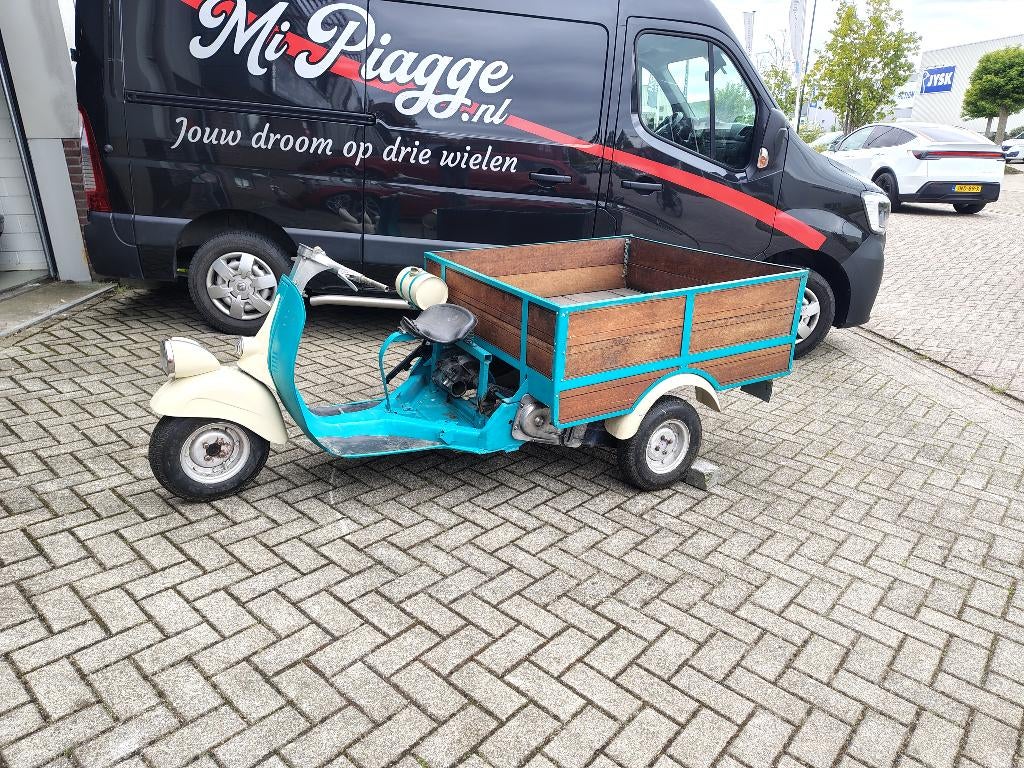 Oude Piaggio Ape Apecar Vespa decoratie show winkel shop, Fietsen en Brommers, Brommers | Overige merken, Ophalen, Gebruikt