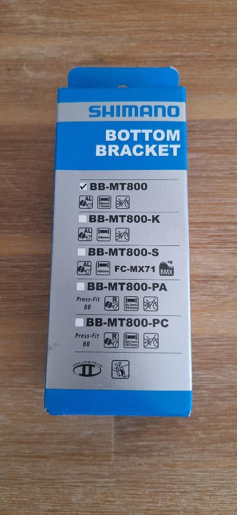 Shimano Deore XT BB-MT800 Bottom Bracket NIEUW, Fietsen en Brommers, Ophalen of Verzenden, Nieuw, Shimano