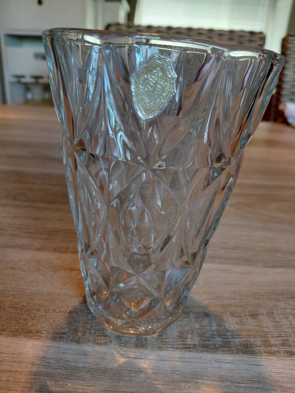 petit vase en cristal, Enlèvement ou Envoi, Comme neuf, Transparent, Autres matériaux