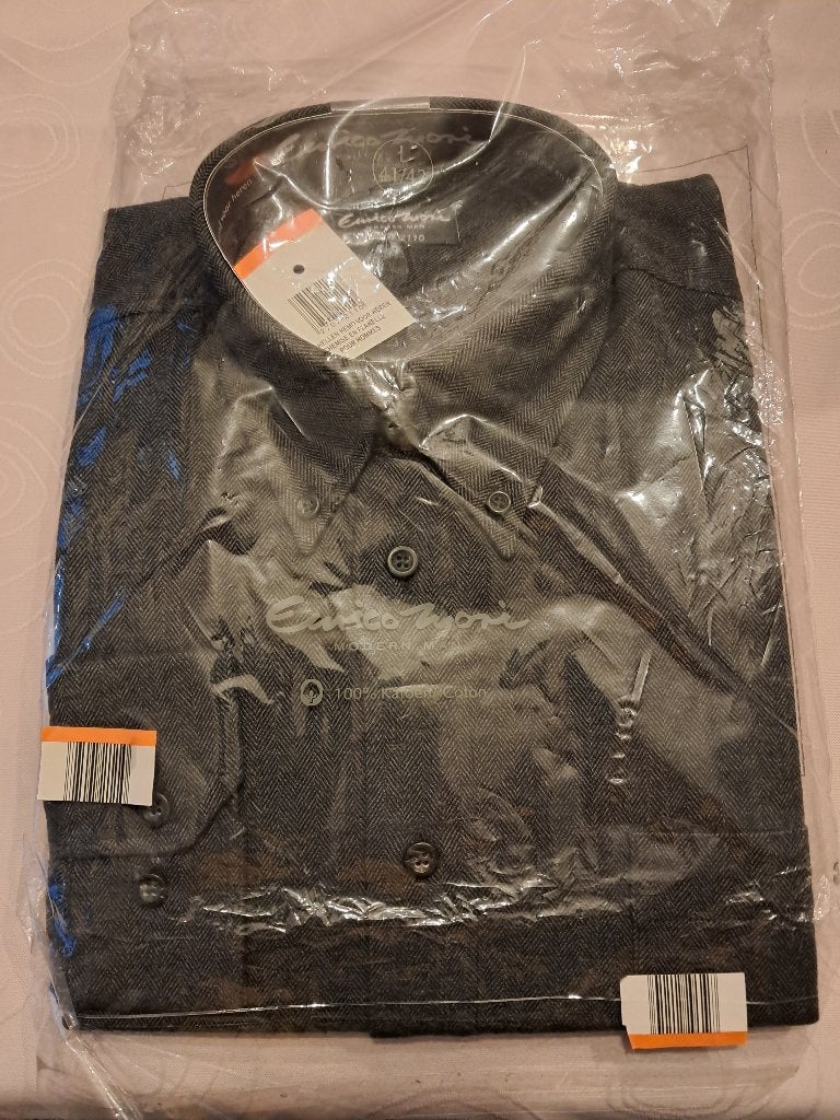 chemise flanelle neuve pour homme 41-42, Enlèvement, Gris