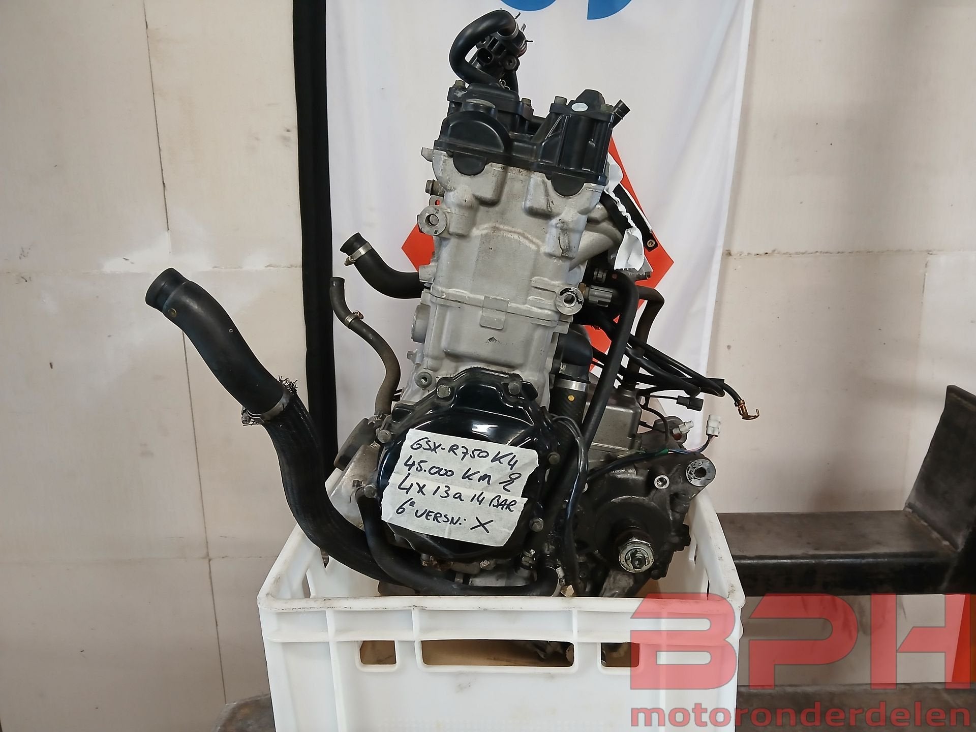 Motorblok Suzuki GSX-R 750 K4 - K5 2004 t/m 2005 GSXR engine, Motos, -, -, Enlèvement, Utilisé