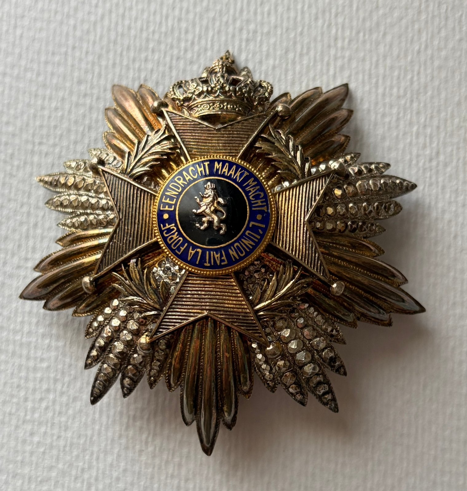 Ster van Groot Kruis L 2, Ophalen of Verzenden, Landmacht, Lintje, Medaille of Wings