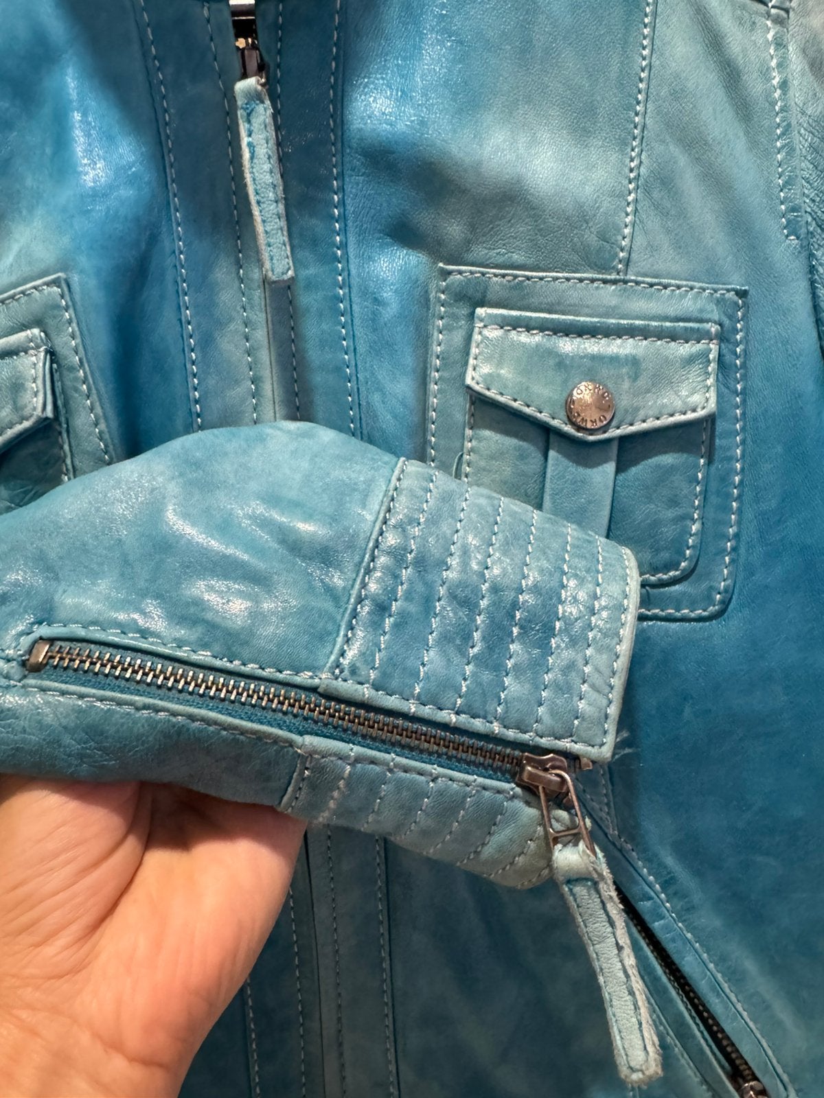 Mooie leren jas van het bekend merk Oakwood., Kleding | Dames, Ophalen of Verzenden, Zo goed als nieuw