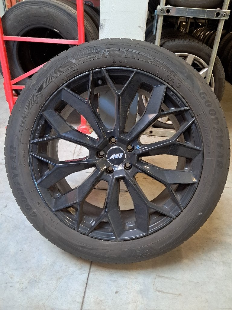 21inch AEZ Leipzig Black velgen + Goodyear winterbanden, Pneus hiver, 255 mm, 21 pouces, Enlèvement