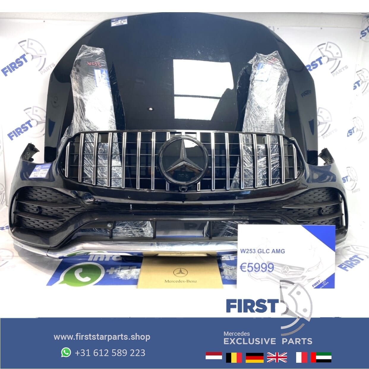 W253 C253 X253 GLC 43 AMG FACELIFT VOORKOP ZWART origineel M, Utilisé, -, Avant, -
